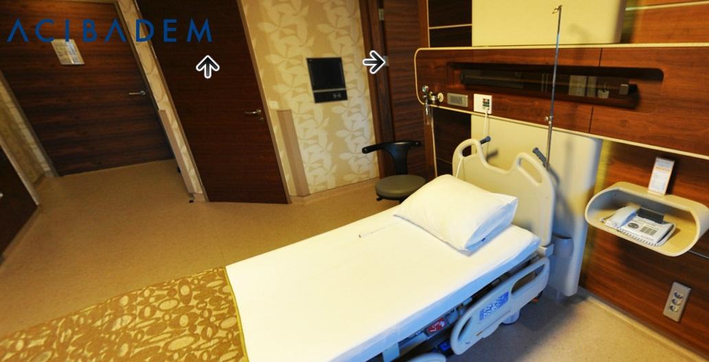Patient Room - Acibadem Maslak Hospital - Больница «Аджибадем Маслак»